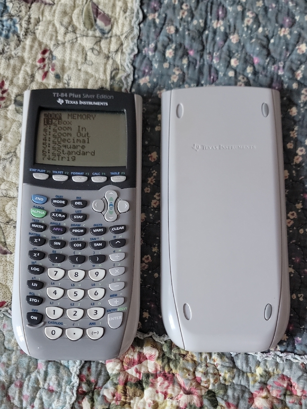 Texas Instruments Calculator TI-84 Plus Silver Edition Light Gray Graphing
